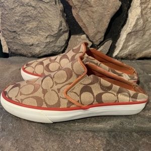 Coach Brianne Canvas Slip-On Rubber Sole Shoes